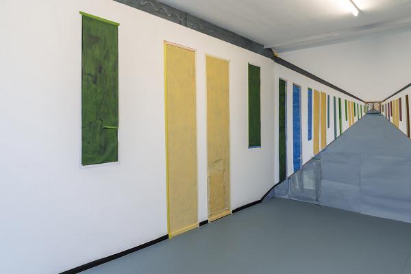 Flurstück, linke Wand